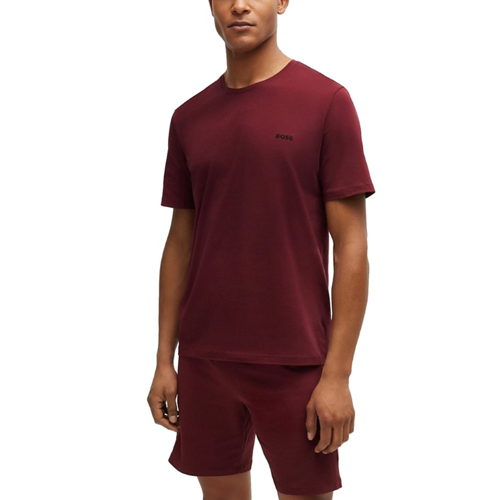 Boss Men Mix and Match Tee Dark Red Size S
